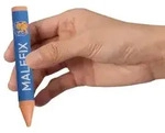 MALEFIX Wachsmalstifte Malset mit Papierrolle