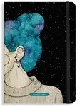 Notizbuch A5 liniert aus S&uuml;&szlig;graspapier mit Graspapier-Cover &ndash; Nari &ndash; Blue
