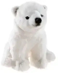 Heunec 304963 - Eisb&auml;r, sitzend, Pl&uuml;sch, 22 cm