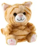 Heunec 160477 - Chagiya Katze gestreift, Antistress-Tier, Pl&uuml;sch, 13cm