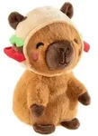Heunec 380844 - CAPY-CREW Capybara Burger, Pl&uuml;schtier, 18 cm