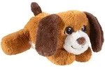 Heunec 292970 - KNAUTSCHI Hund, braun, GRS-Pl&uuml;sch, 30 cm
