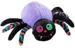 Heunec 453951 - Halloween Spinne, Pl&uuml;sch, lila/schwarz, 22 cm