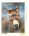 CALVENDO Puzzle Esel, ein liebenswerter Blick und ein stiller Moment auf vier...