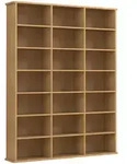 Holz CD DVD Standregal B&uuml;cherregal Regal Megosa M