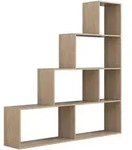 Holz Regal Raumteiler Standregal B&uuml;cher Dubila L