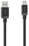 Hama USB-Ladekabel USB 2.0 USB-A Stecker, USB-C&reg; Stecker 2m Schwarz 00201812