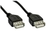 Akyga USB-Kabel USB-A Buchse, USB-A Buchse 1.80m Schwarz AK-USB-06