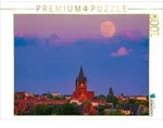 CALVENDO Puzzle Vollmond &uuml;ber der Pauluskirche 1000 Teile Lege-Gr&ouml;&szlig;e 64 &times;...