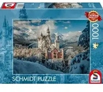 Schmidt 58068 - Winterliches Schloss Neuschwanstein, Puzzle, 1000 Teile