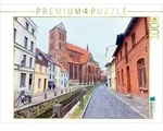 CALVENDO Puzzle Wismar, Blick zur Nikolaikirche entlang der Frischen Grube 1000...