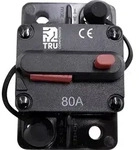 TRU COMPONENTS TC-13596596 Sicherungsautomat 80A Schwarz 1St.