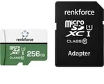 Renkforce RF-mSDC-256GB microSDXC-Karte 256GB Class 10, UHS-Class 1, UHS-I inkl.