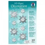 URSUS Dekorationsartikel 3D Paper Decoration, Sterne silber
