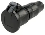 SIROX 802.511.01 Schutzkontaktkupplung Gummi Schwarz IP54