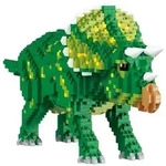 BALODY Dinosaurier: Triceratops, DIY Bausatz aus Miniblocks, Klemmbausteine
