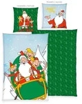 Klaus Hering 4649601050 - Weihnachtsmann & Co. KG Flanell-Bettw&auml;sche, Weihnachtsmann