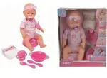 New Born Baby Babypuppe, Rosa Zubeh&ouml;r