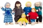 goki Biegepuppen City Familie f&uuml;r Puppenhaus