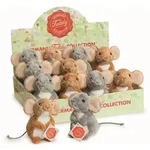 Teddy Hermann 92603 - Maus Pl&uuml;schtier, 11 cm, sortiert, 1 St&uuml;ck