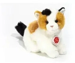 Teddy Hermann 90698 - Gl&uuml;ckskatze, Stofftier, Pl&uuml;schtier, 24 cm