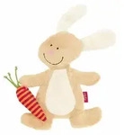 sigikid 40675 - Knistertuch Hase Yellow, Aktiv-Schnuffeltuch