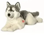 Teddy Hermann 92782 - Husky liegend, 60 cm, Hund, Pl&uuml;schtier