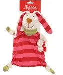 sigikid 40594 - Schnuffeltuch Hase pink gestreift Classic