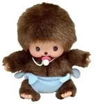 Bebichhichi Pl&uuml;schfigur Junge mit Windel blau/braun 15cm