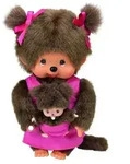 Monchhichi Mother Care Pink Girl, ca. 20 cm