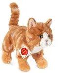 Katze, stehend, rot