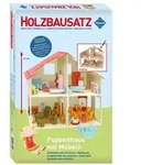 PEBARO 880 - Puppenhaus Holzbausatz mit M&ouml;beln, 11+241 Teile, Holzkonstruktion...