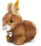 Steiff - Hoppel Hase 14 braun gespitzt sitzend