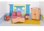 goki Puppenm&ouml;bel Schlafzimmer f&uuml;r Puppenhaus