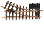 LGB 12050G Gleis Weiche, elektrisch, rechts 300mm 30&deg; 645mm 1St.