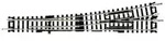 Fleischmann 22301 N Gleis (ohne Bettung) Unterflurweiche, links 155mm 10&deg; 765mm 1St.