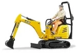 Bruder Profi-Serie bworld JCB Mikrobagger 8010 CTS und Bauarbeiter