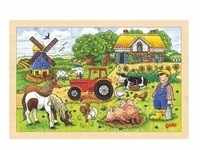 Goki 57891 - Einlegepuzzle Müllers Farm