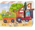 W&uuml;rfelpuzzle Jahreszeiten Bauernhof
