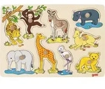 Steckpuzzle Afrikanische Tierkinder