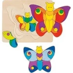 goki Schichtenpuzzle Schmetterling