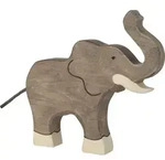 Holztiger Elefant, R&uuml;ssel hoch, Holz