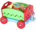 Outdoor Active Nachziehwagen mit Eimergarnitur 6-teilig