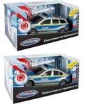 Speedzone Polizeiauto mit Polizeikelle
