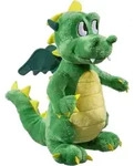 Heunec 378179 - Pl&uuml;schdrache, gr&uuml;n 35 cm