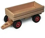 Fagus 10.46 - Holz LKW Anh&auml;nger, Holzspielzeug