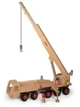 Fagus 10.32 - Mobilkran, Holzspielzeug, Kranfahrzeug