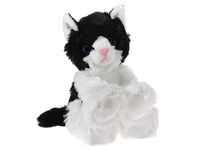 Heunec 246973 - MISANIMO Glitter-Kitty Babykatze schwarz/weiß, 20 cm
