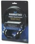 Manhattan 177481 On Ear Kopfh&ouml;rer kabelgebunden Schwarz