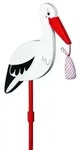 Blumenstecker Storch mit Babytuch